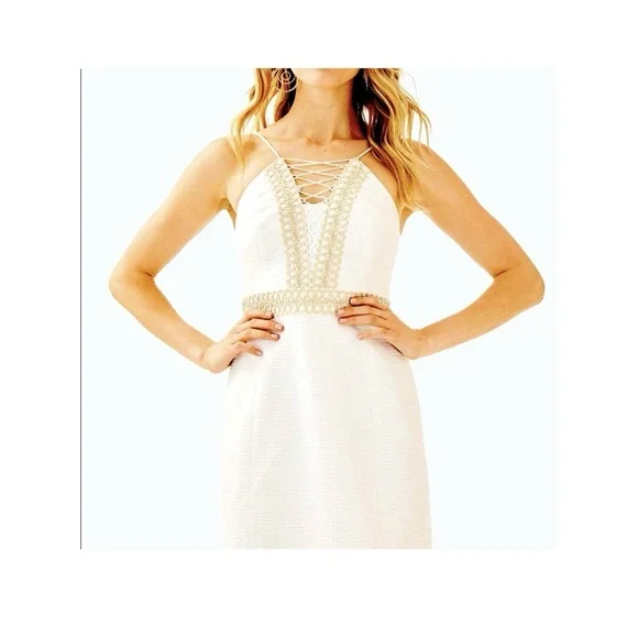 Lilly Pulitzer‎ Women's Trista Halter Sheath Dress US Size 00 - Picture 2 of 16